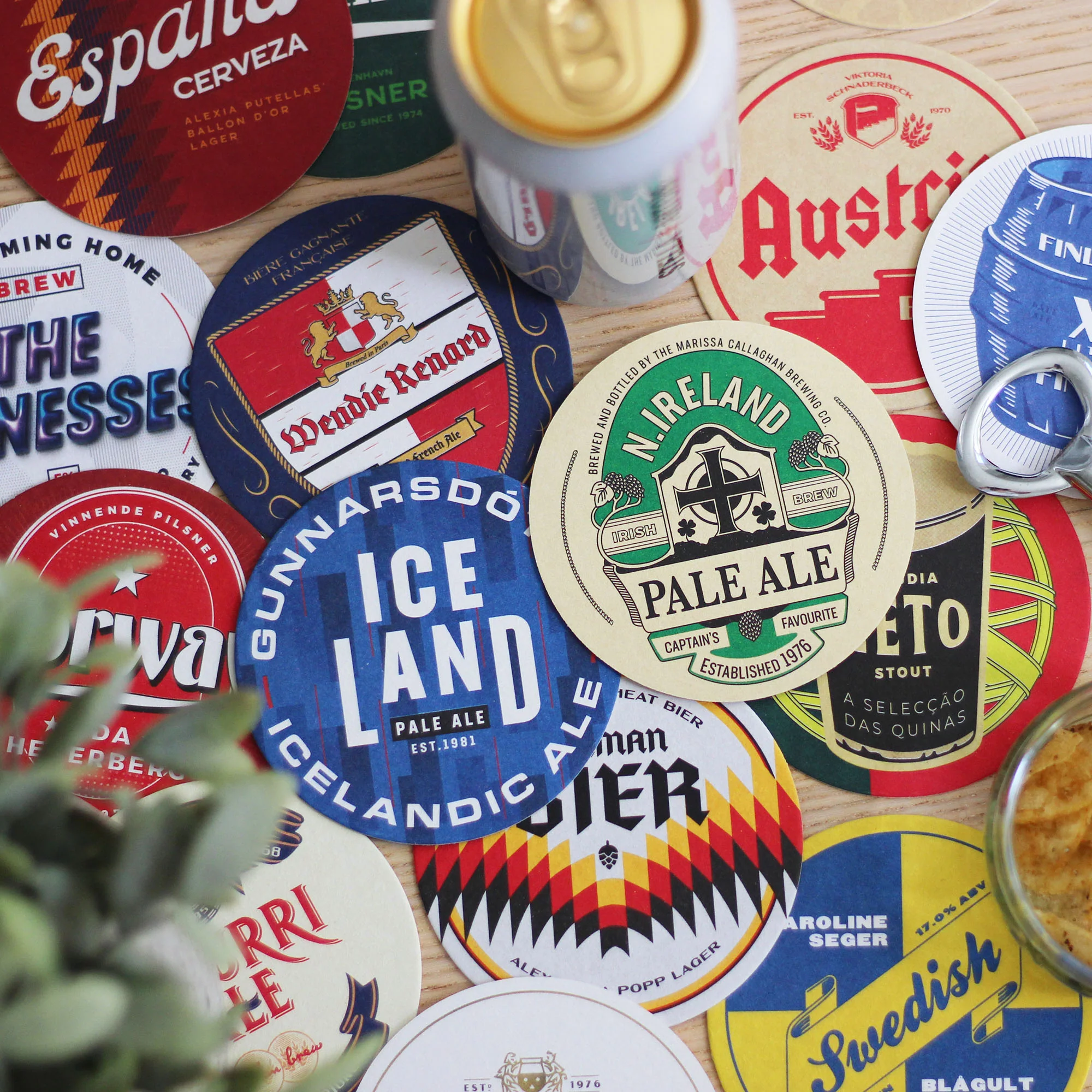 Woman's EURO 2022 Football Beer Mats - Image 7