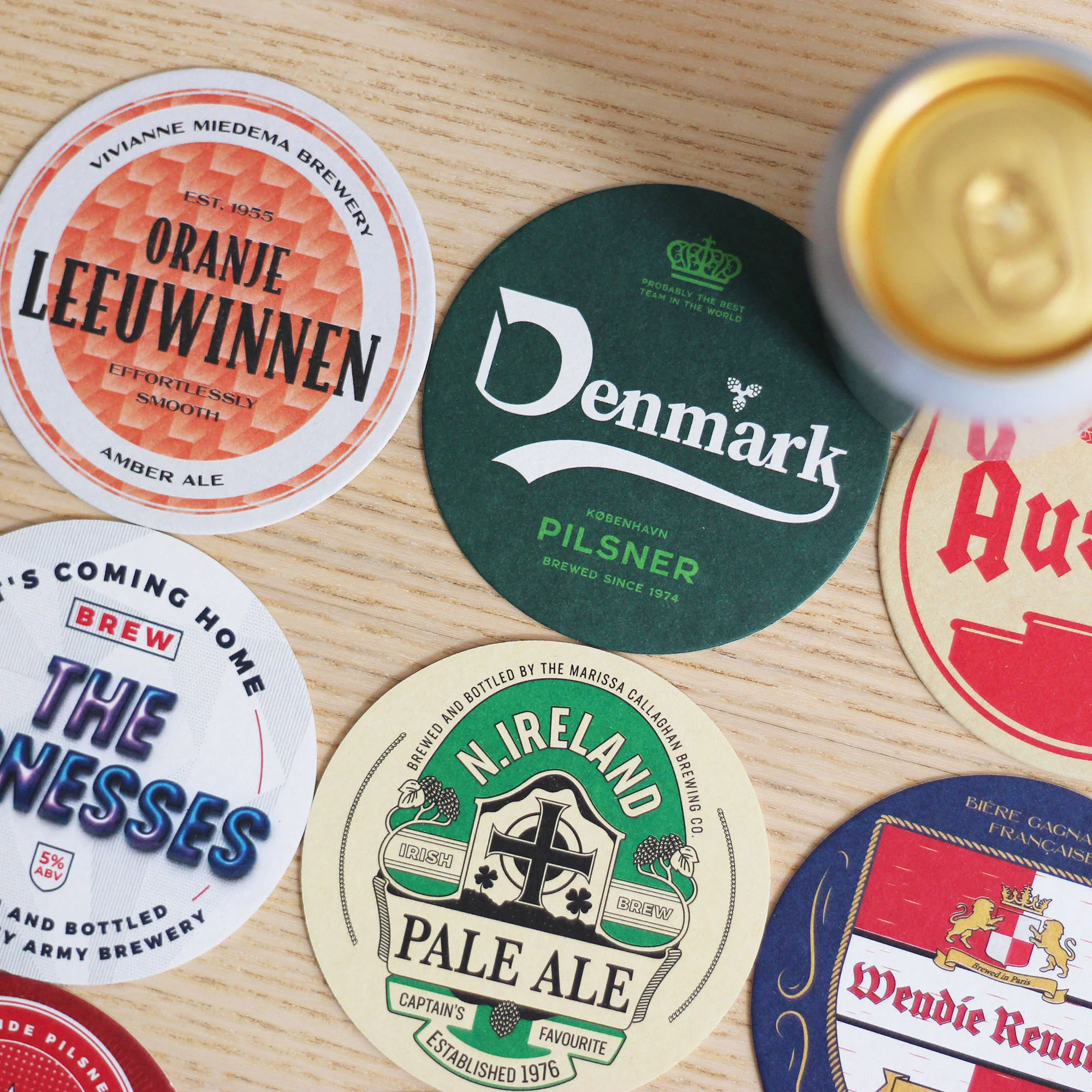 Woman's EURO 2022 Football Beer Mats - Image 8
