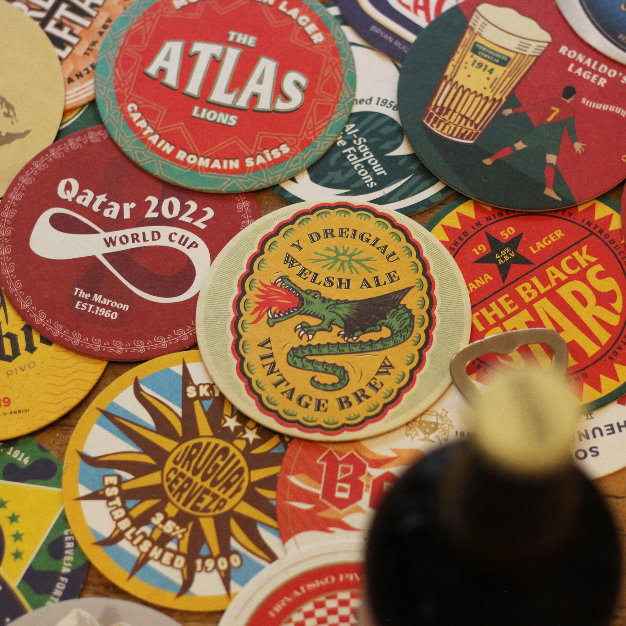 World Cup 2022 Football Beer Mats - Image 4