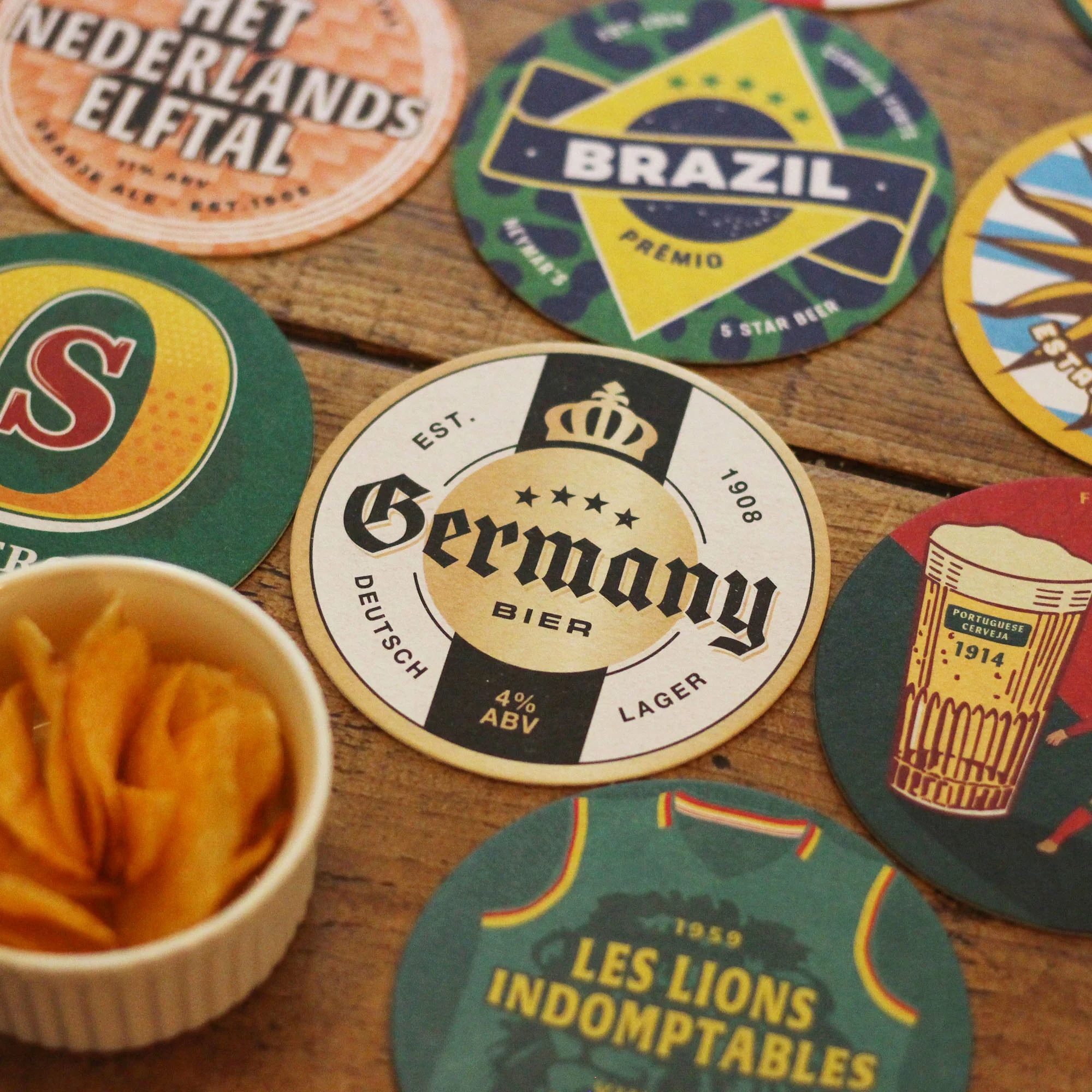 World Cup 2022 Football Beer Mats - Image 7