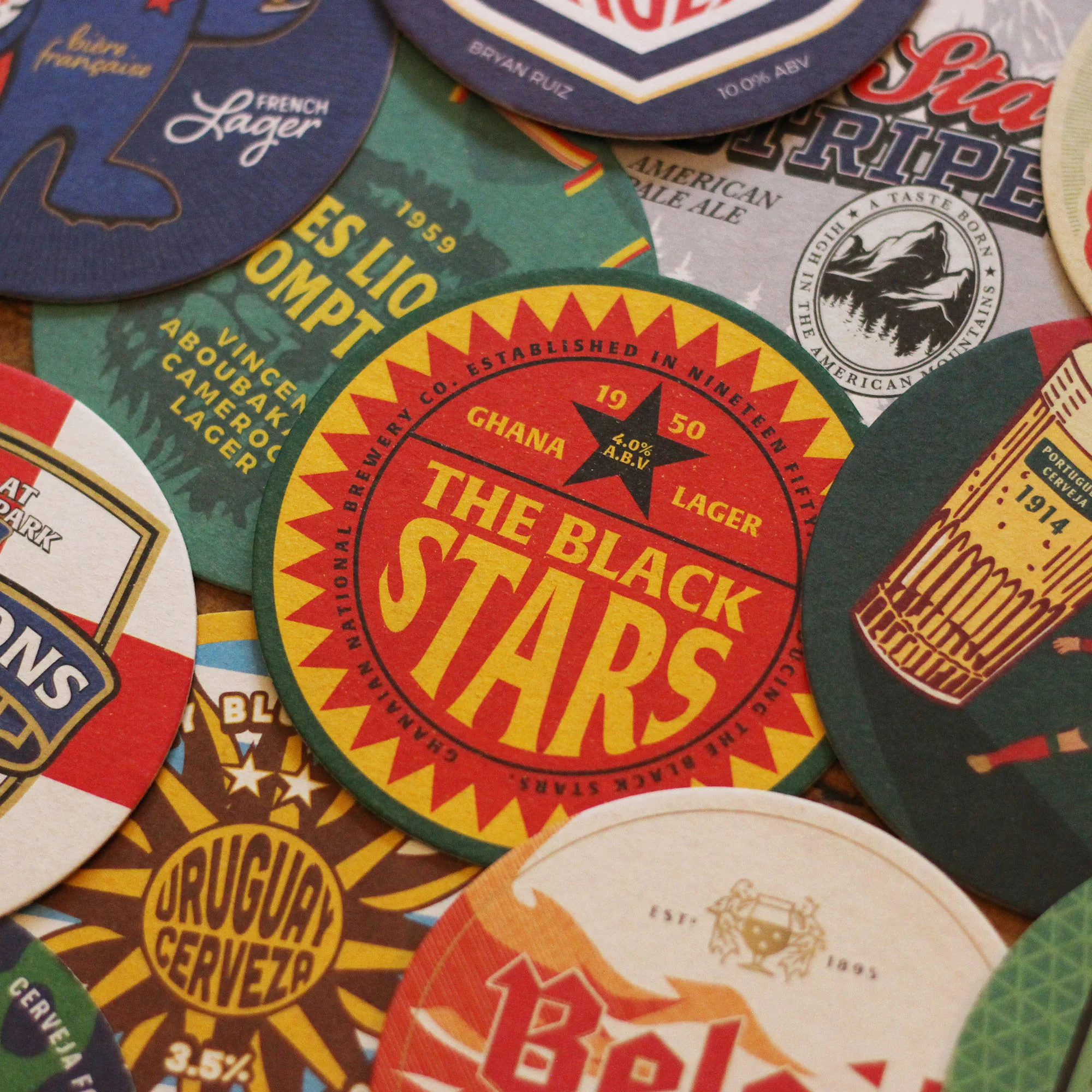 World Cup 2022 Football Beer Mats - Image 8
